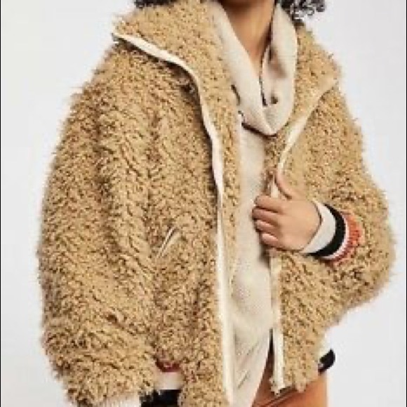 Free People High In The Sky Bomber Teddy Jacket - Picture 9 of 12